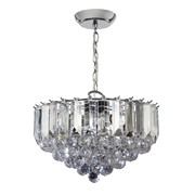 Endon Fargo Pendant Ceiling Light - Medium - Chrome