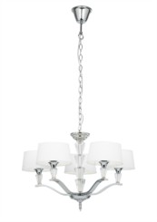 Endon Fiennes Polished Nickel Semi Flush Ceiling Fitting - 5 Light Endon Fiennes Polished Nickel Semi Flush Ceiling Fitting - 5 Light