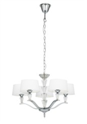 Endon Fiennes Polished Nickel Semi Flush Ceiling Fitting - 5 Light