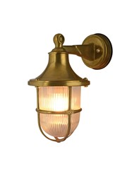 Elipta Greenwich Outdoor Wall Lantern Light - Solid Brass Elipta Greenwich Outdoor Wall Lantern Light - Solid Brass