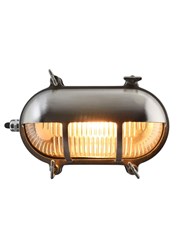 Elipta Portsmouth Oval Eyelid Bulkhead - Solid Brass, Nickel Plated Finish Elipta Portsmouth Oval Eyelid Bulkhead - Solid Brass, Nickel Plated Finish