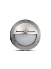 Elipta Chatham Eyelid Outdoor Wall Light - Solid Brass, Nickel Plated Finish