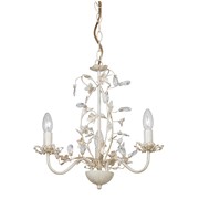 Endon Lullaby Flower Detail Ceiling Light - Cream & Gold - Cream Shade - 3 Light Endon Lullaby Flower Detail Ceiling Light - Cream & Gold - Cream Shade - 3 Light