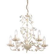 Endon Lullaby Flower Detail Ceiling Light - Cream & Gold - Cream Shade - 5 Light Endon Lullaby Flower Detail Ceiling Light - Cream & Gold - Cream Shade - 5 Light