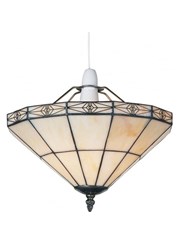 Tiffany Style Portland Cream Uplighter Ceiling Light Shade Tiffany Style Portland Cream Uplighter Ceiling Light Shade