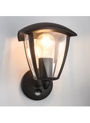 Patilo Dome top PIR Lantern - E27 - Aluminium - Black Patilo Dome top PIR Lantern - E27 - Aluminium - Black