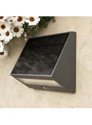 Patilo Solar Rechargeable Outdoor Wedge Wall Light - Black Patilo Solar Rechargeable Outdoor Wedge Wall Light - Black