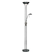 Endon Rome Mother & Child Floor Lamp - Dimmer Switch - Black Chrome