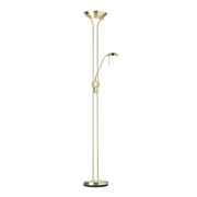 Endon Rome Mother & Child Floor Lamp - Dimmer Switch - Satin Brass Endon Rome Mother & Child Floor Lamp - Dimmer Switch - Satin Brass