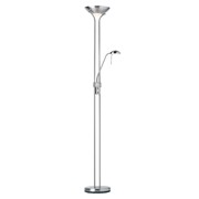 Endon Rome Mother & Child Floor Lamp - Dimmer Switch - Satin Nickel