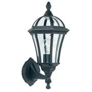 Endon Drayton Traditional Outdoor Lantern Wall Light - Black - IP44