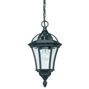 Endon Drayton Traditional Outdoor Pendant Light - Black - IP44