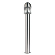 Endon Louvre Modern Outdoor Bollard Light - Polished Stainless Steel - IP44 Endon Louvre Modern Outdoor Bollard Light - Polished Stainless Steel - IP44