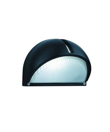 Searchlight Outdoor & Porch Wall Light- Black Aluminium - Half Moon Searchlight Outdoor & Porch Wall Light- Black Aluminium - Half Moon