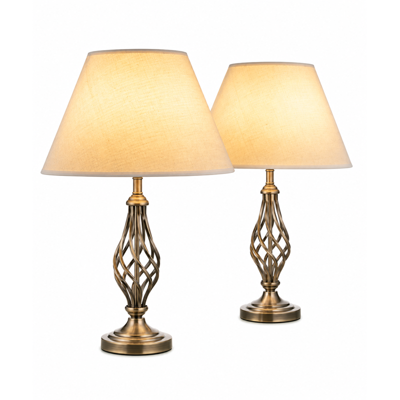 Kingswood Barley Twist Table Lamps (Pair) Kingswood Barley Twist Table Lamps (Pair)