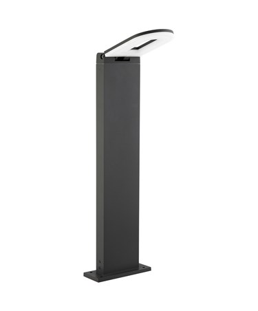 Searchlight LED Outdoor Post Light - Dark Grey - Frosted Diffuser - Adjustable T