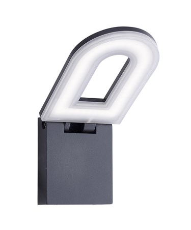 Searchlight LED Outdoor Wall Light - Dark Grey - Frosted Diffuser - Ip44