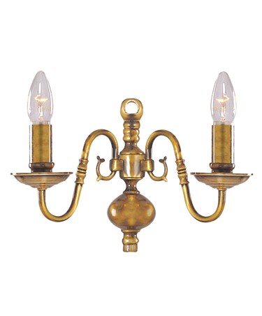 Searchlight Flemish Wall Light - Antique Solid Brass