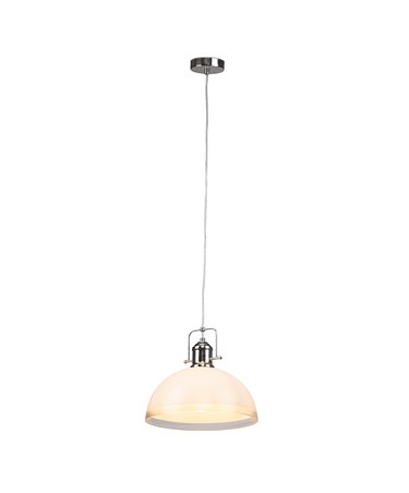 Dome Modern Suspension Ceiling Pendant Light - St Moritz Glass