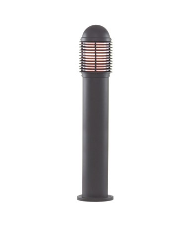 Searchlight Bollard Post Lamp - Black - 73Cm - Aluminium - White Diffuser