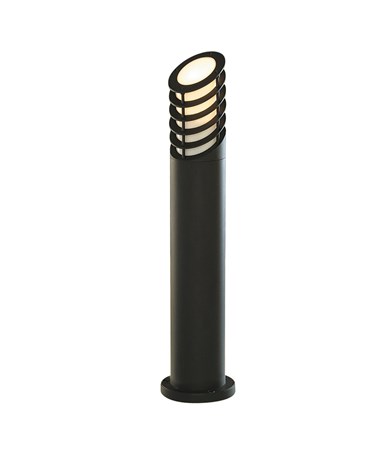 Searchlight Angled Bollard Post Lamp - Black - 73Cm - Aluminium - White Diffuser