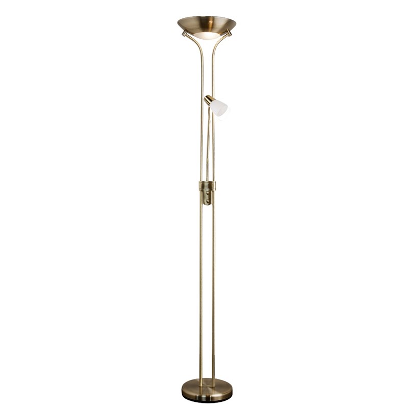 Mother and Child Floor Lamp - Antique Brass - Complete With LED Bulbs Mother and Child Floor Lamp - Antique Brass - Complete With LED Bulbs