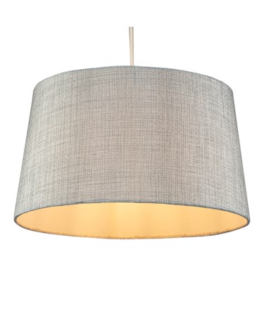 Grey Hessian Pendant Ceiling Light Shade - 35cm - Replacement Shade - Shade Only