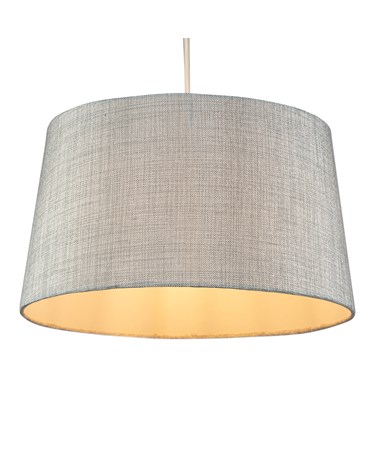 Grey Hessian Pendant Ceiling Light Shade - Replacement Shade - Shade Only