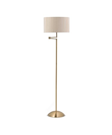 Swing Arm Floor Lamp Antique Brass