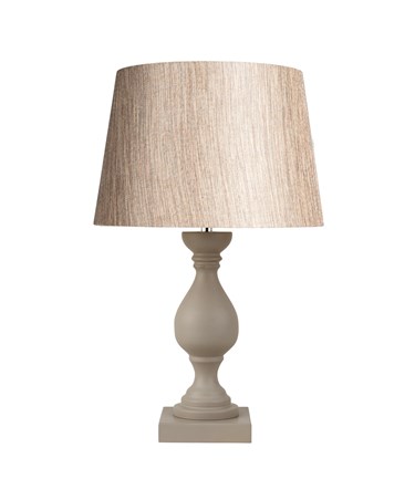 Fengate Stone Effect Table Lamp with Charcoal Gold Shade