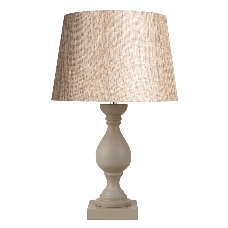 Fengate Grey Table Lamp with Blue Gold Shade Fengate Grey Table Lamp with Blue Gold Shade