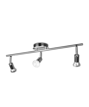 Dalton Satin Nickel 3 Light Bar Spotlight Dalton Satin Nickel 3 Light Bar Spotlight