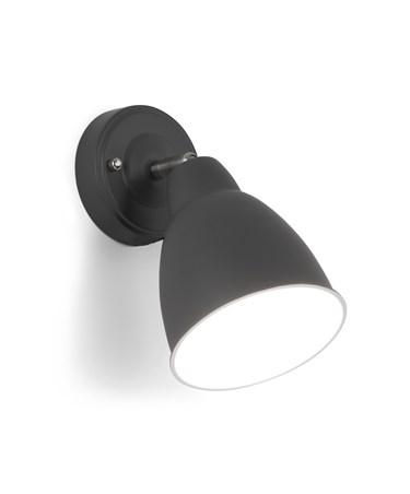 Ardley Dark Grey Switched Adjustable Directional Head Wall Light Ardley Dark Grey Switched Adjustable Directional Head Wall Light