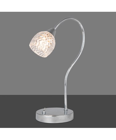silver reading lamp
