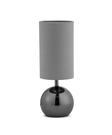 Bedford Modern Black Brushed Metal Ball Small Touch Control Table Lamp