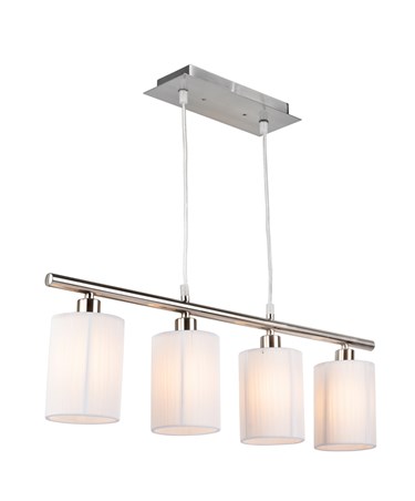 Korus 4 Bar Light with White Shade - Ceiling Light