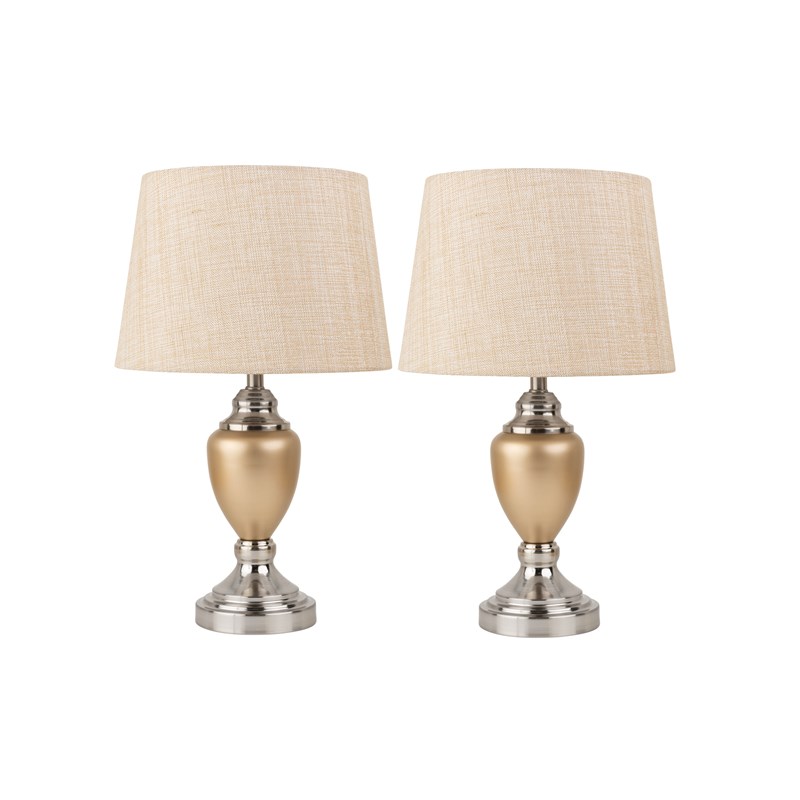 Bailey Champagne Table Lamp (X2 Pair) Bailey Champagne Table Lamp (X2 Pair)