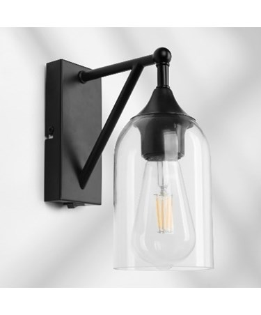 IGAL Black Switched Wall Light