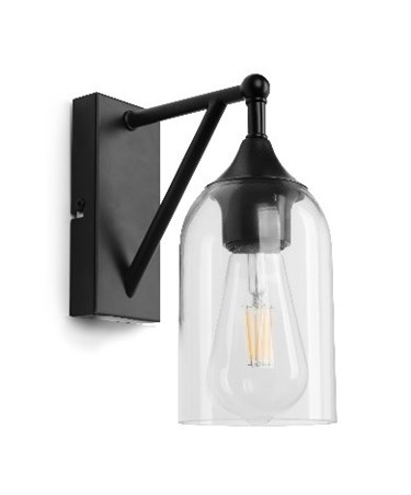 IGAL Black Unswitched Wall Light