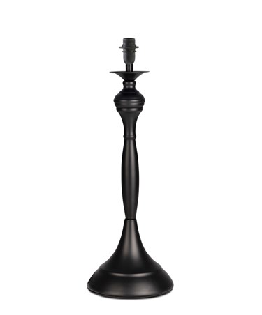 Messini Large Black Elegant Candlestick Table Lamp Base Only