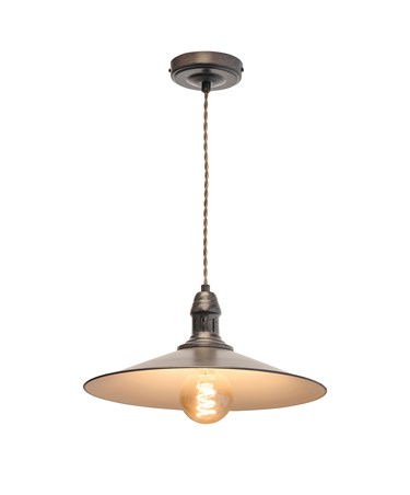 Stockborough Twisted Cable Ceiling Pendant Light - Antique Brown