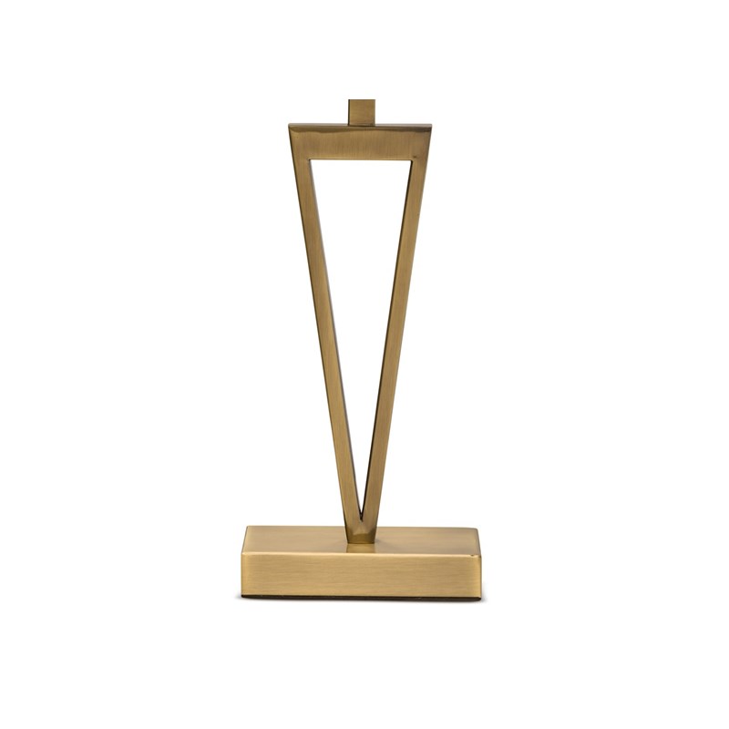 V Design Antique Brass Slimline Table Lamp Base V Design Antique Brass Slimline Table Lamp Base