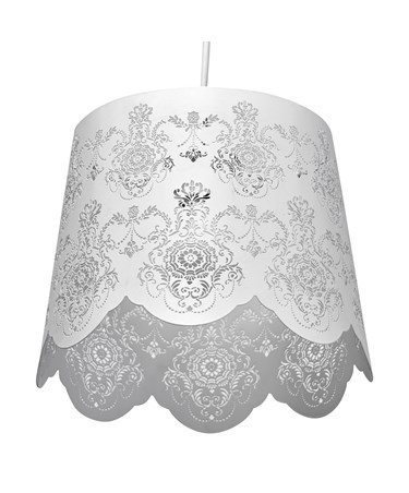Laura Cream Steel Stencil Ceiling Light Pendant Shade Only