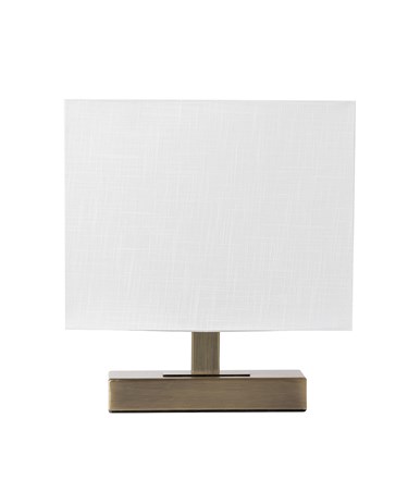 Bloq Antique Rectangle with Ivory Shade Bloq Antique Rectangle with Ivory Shade