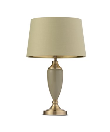Bailey Large Sage Green Table Lamp with Green/Gold Lined Shade Bailey Large Sage Green Table Lamp with Green/Gold Lined Shade