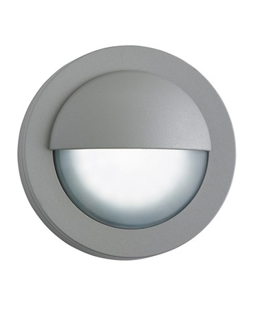 Searchlight Led Outdoor Round Bulkhead Light - Grey - Ip44