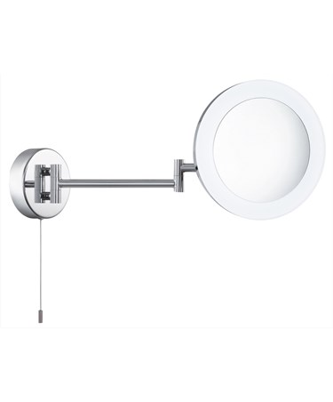 Searchlight Bathroom Shaving Mirror - Adjustable - Magnification - Chrome - Ip44