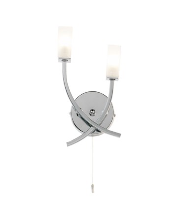Endon Havana Wall Light - 2 Light - Chrome
