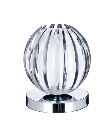 Searchlight Touch Table Lamp - Chrome - Frosted Glass & Clear Acrylic