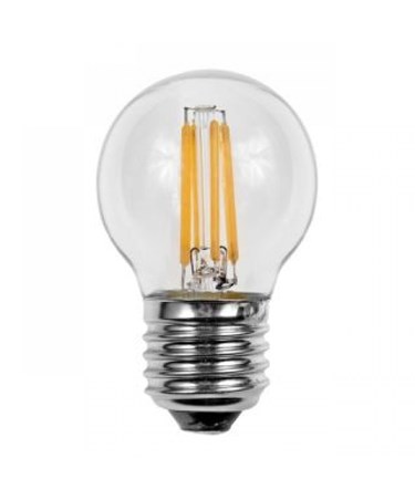 4W ES/Edison Screw Golf Ball Shape Clear Filament LED Light Bulb - Warm White